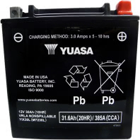 Аккумулятор Yuasa YIX30L 12В 30Ач 385CCA 166x126x175 мм Обратная (-+)